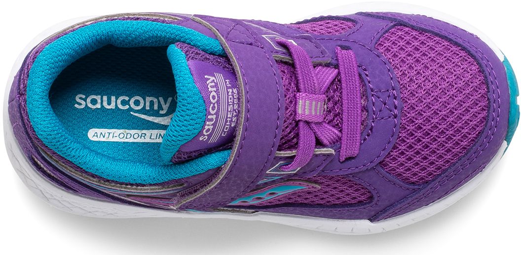 Cohesion 14 A/C Jr. Sneaker, Purple | Turq, dynamic 5