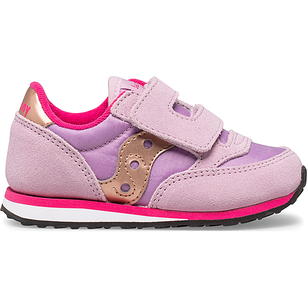 Baby Jazz Hook & Loop Sneaker, Mauve | Pink, dynamic