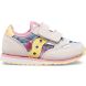 Baby Jazz Hook & Loop Sneaker, White | Pink Multi, dynamic 1
