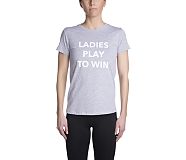 Ladies Play To Win T-Shirt, Heather Lt Grey, dynamic