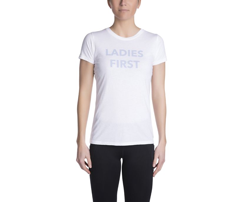 Ladies Play To Win T-Shirt, White, dynamic 1