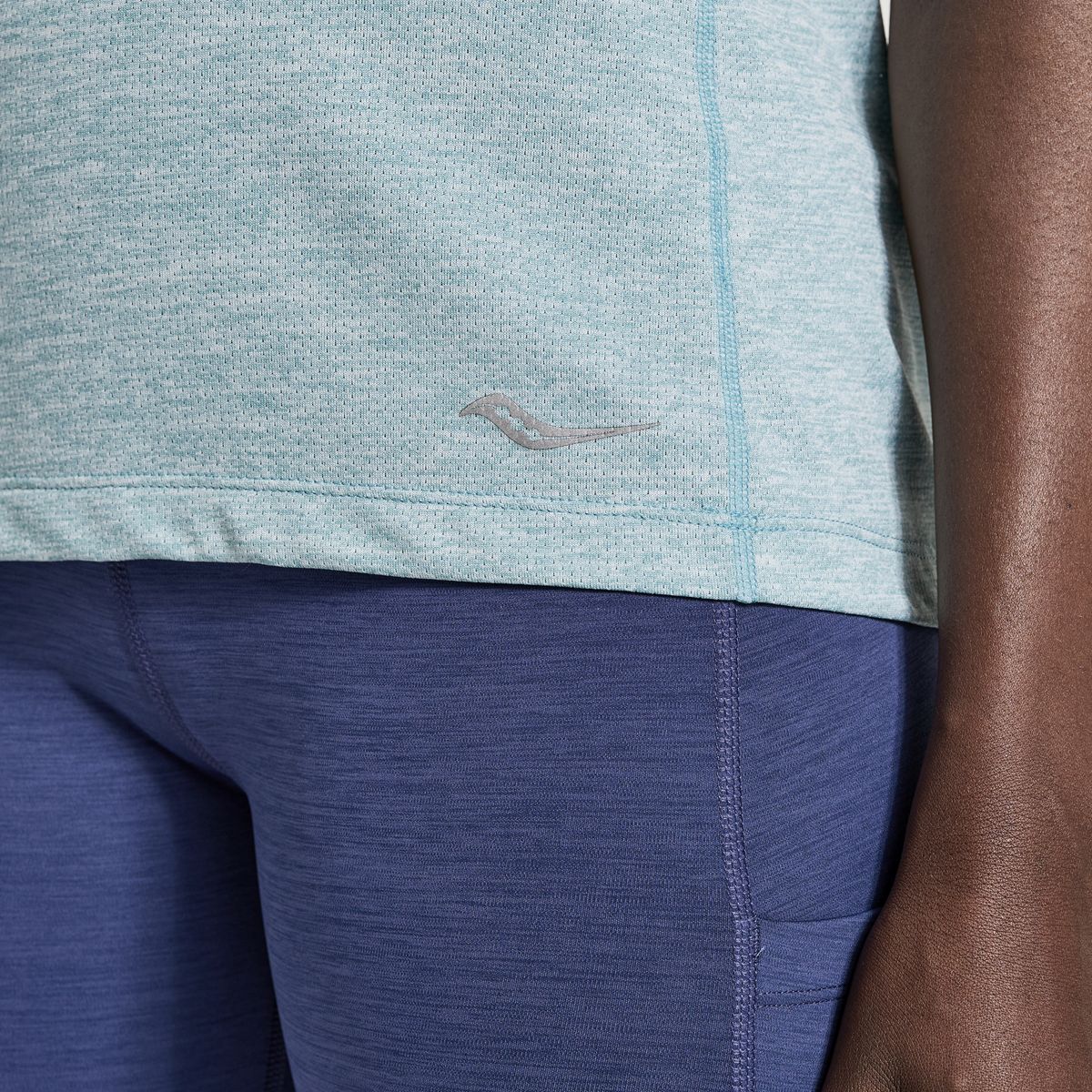 Stopwatch Short Sleeve, Rainfall Heather, dynamic 3