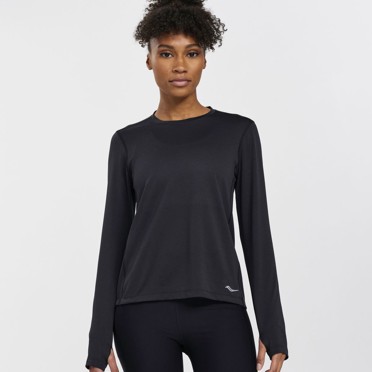 Stopwatch Long Sleeve, Black, dynamic