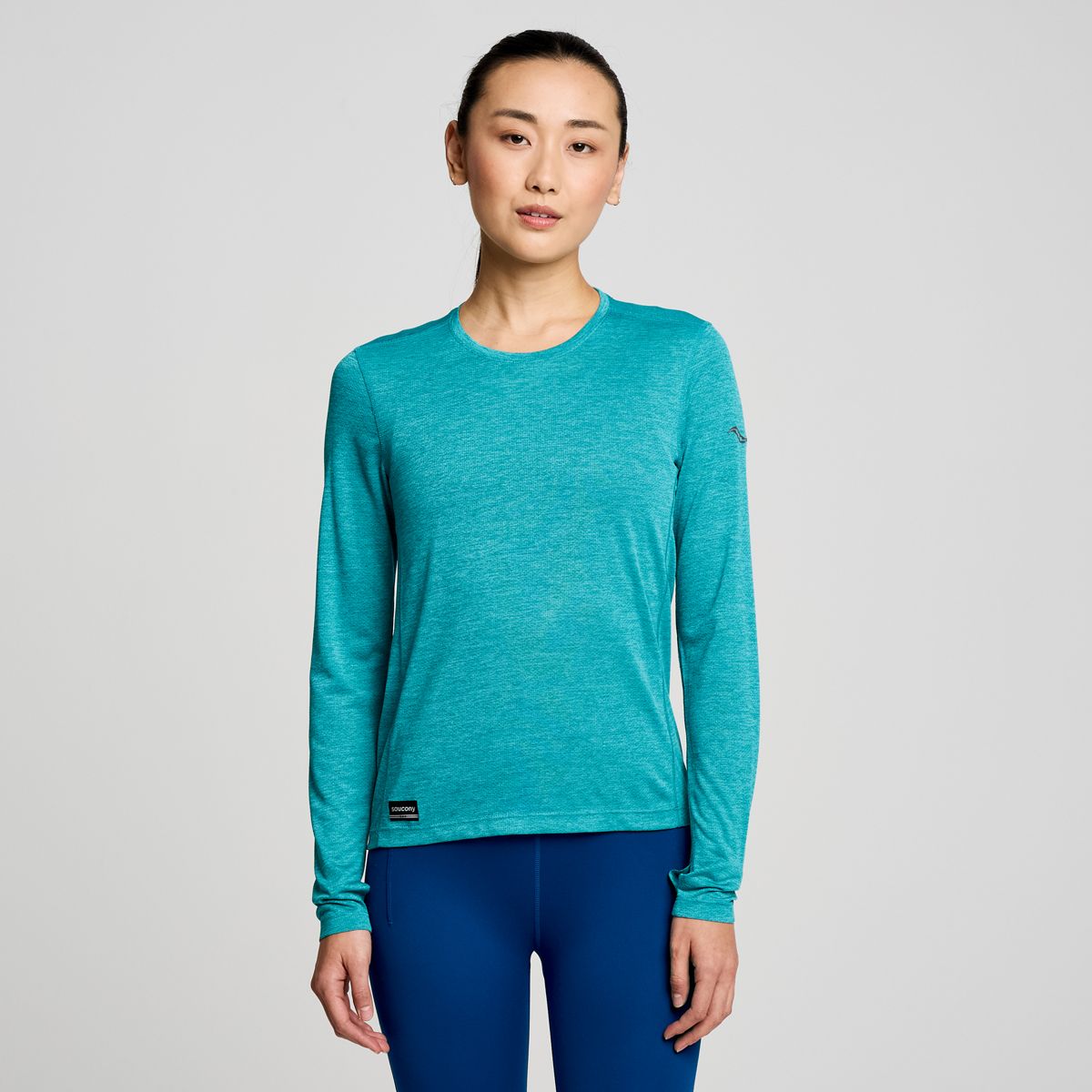 Lululemon Womens Heather Blue Long Sleeve Swiftly Tech Run Shirt