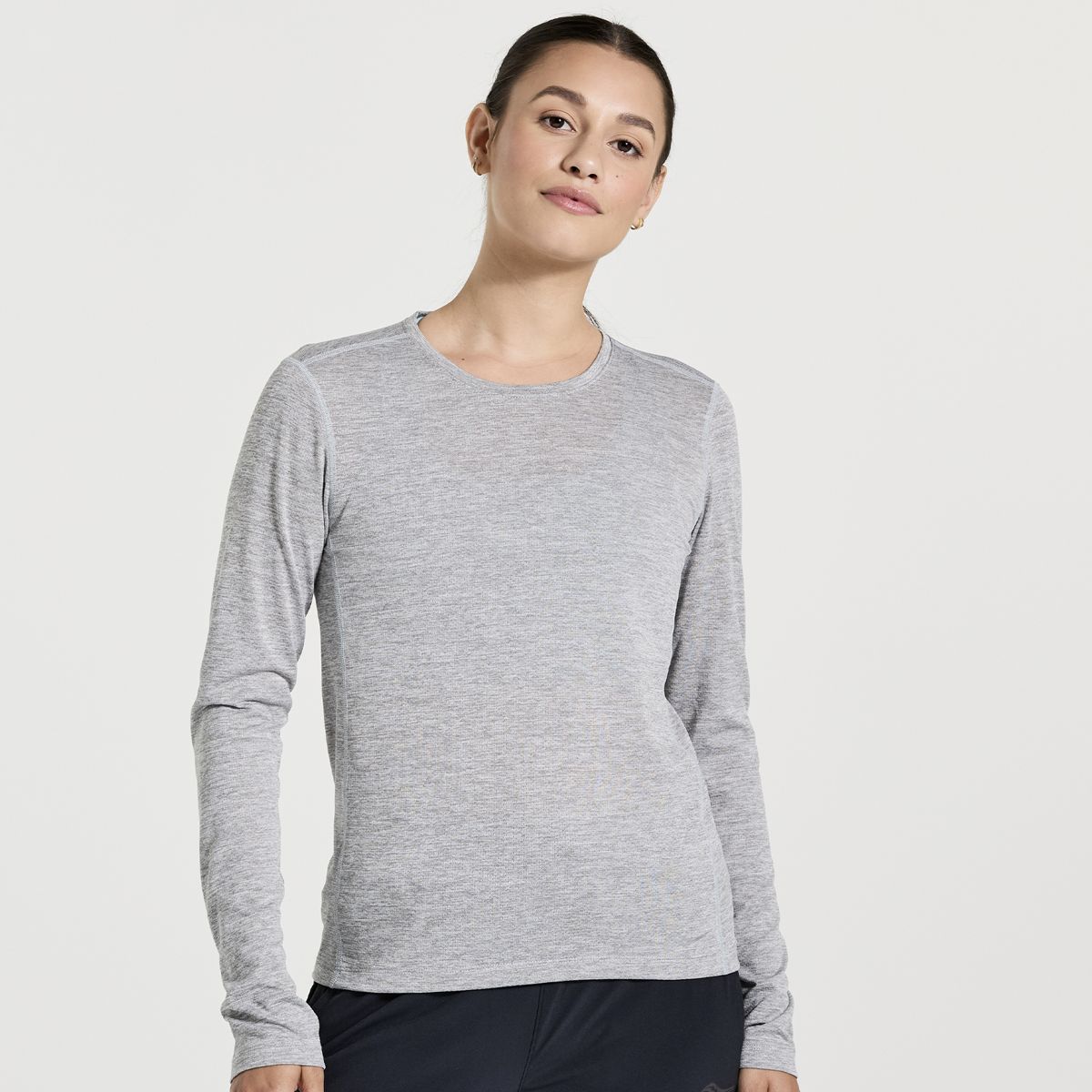 Stopwatch Long Sleeve, Light Grey Heather, dynamic