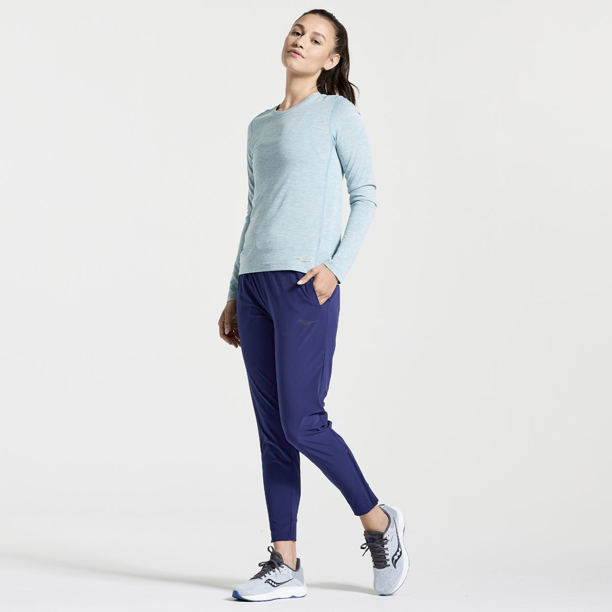 Stopwatch Long Sleeve, Rainfall Heather, dynamic 6
