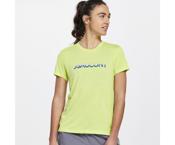 Stopwatch Graphic Short Sleeve, Acid Lime Heather, dynamic