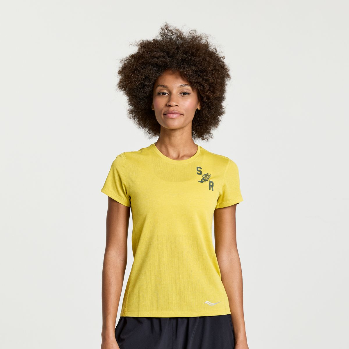 Comprar Camiseta Saucony Stopwatch Manga Larga Negra Mujer