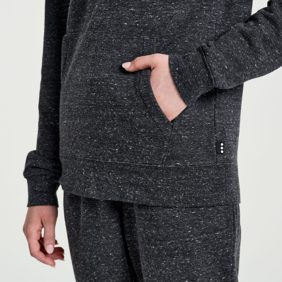 Rested Hoodie, Black Heather Graphic, dynamic 4