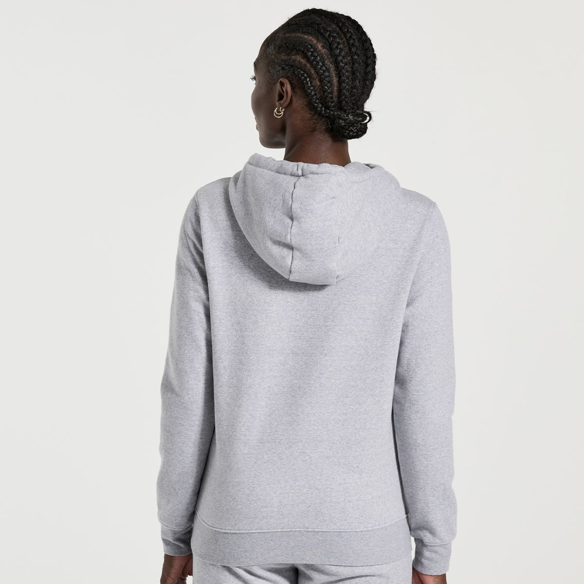 Rested Hoodie, Light Grey Heather, dynamic 2