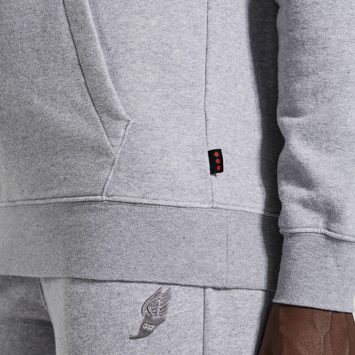 Rested Hoodie, Light Grey Heather, dynamic 4