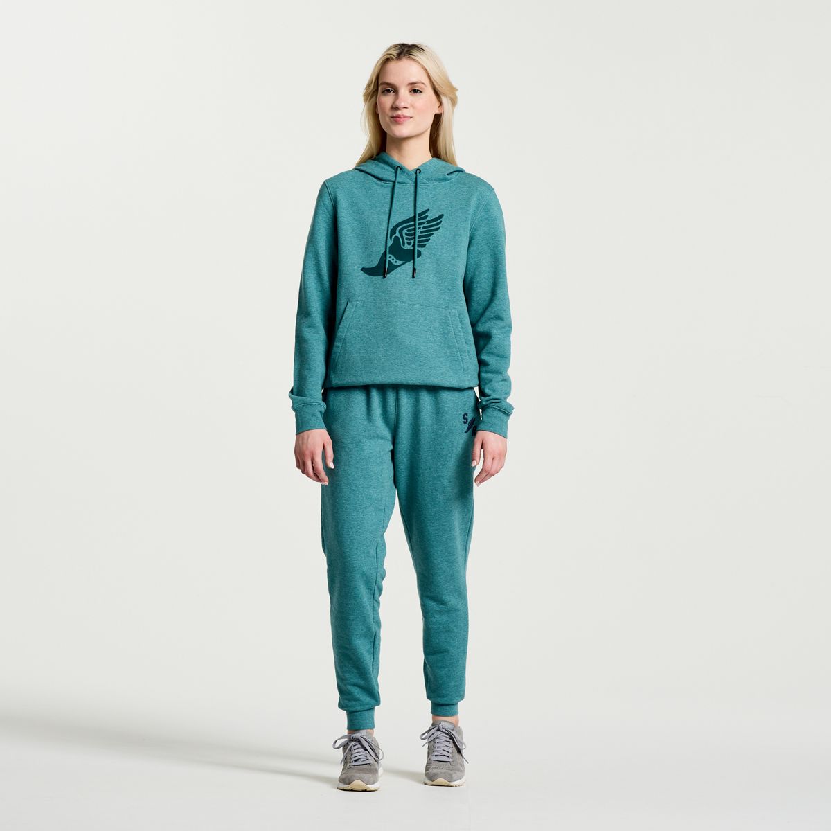 Rested Hoodie, North Atlantic Heather Graphic, dynamic 3