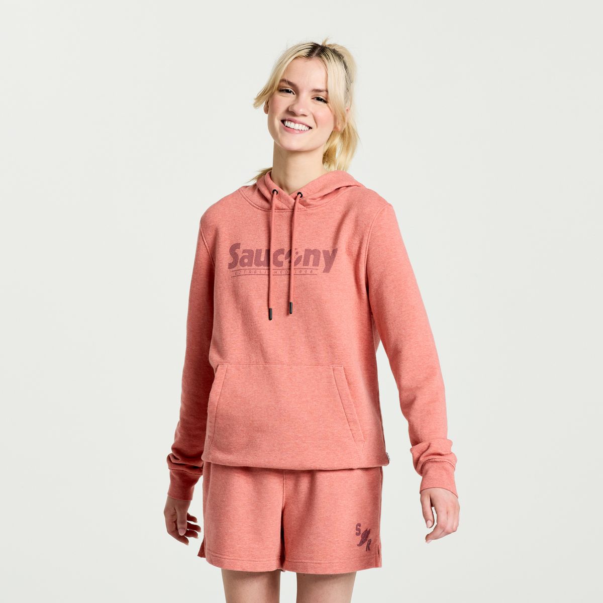 Saucony hoodie on sale womens pink