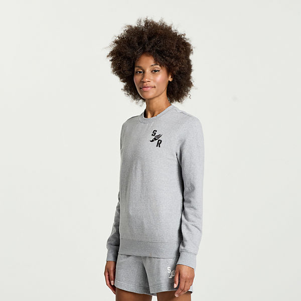 Rested Crewneck, Light Grey Heather Graphic, dynamic