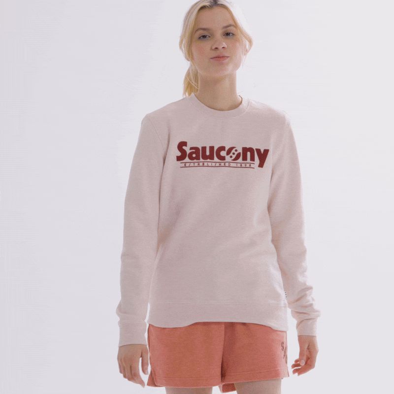 Rested Crewneck, Sepia Rose Heather Graphic, dynamic 6