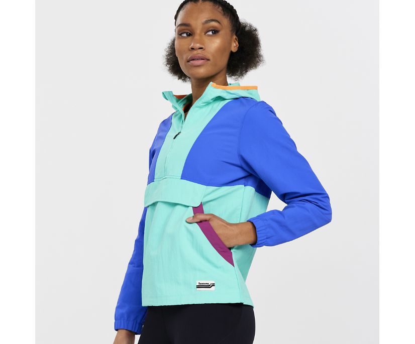 Saucony Track Anorak, Cool Mint, dynamic 1