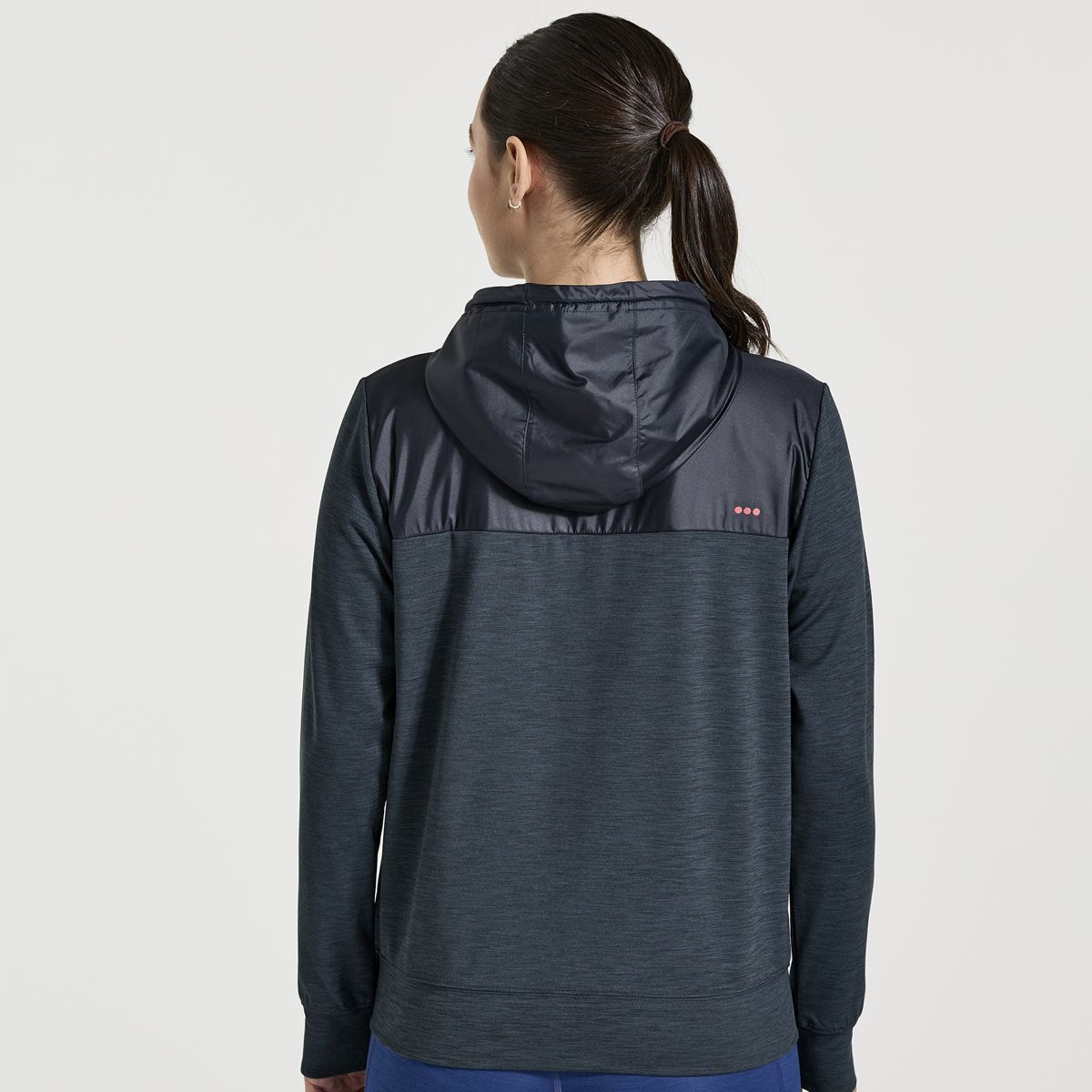 Solstice Zip Hoody, Black Heather, dynamic 2