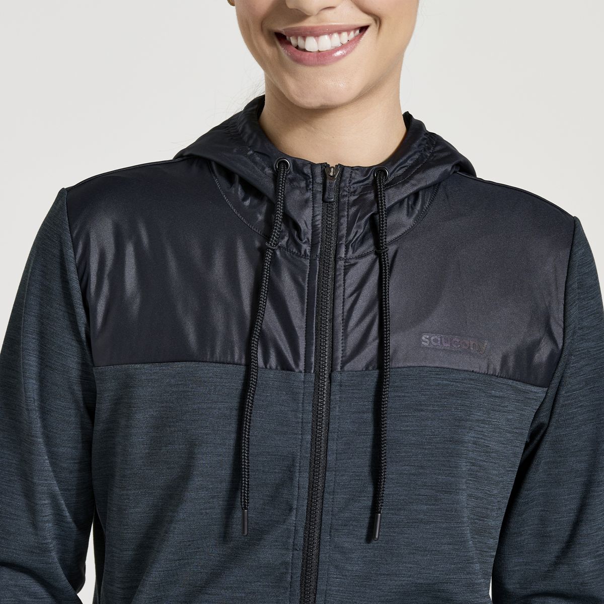 Solstice Zip Hoody, Black Heather, dynamic 3