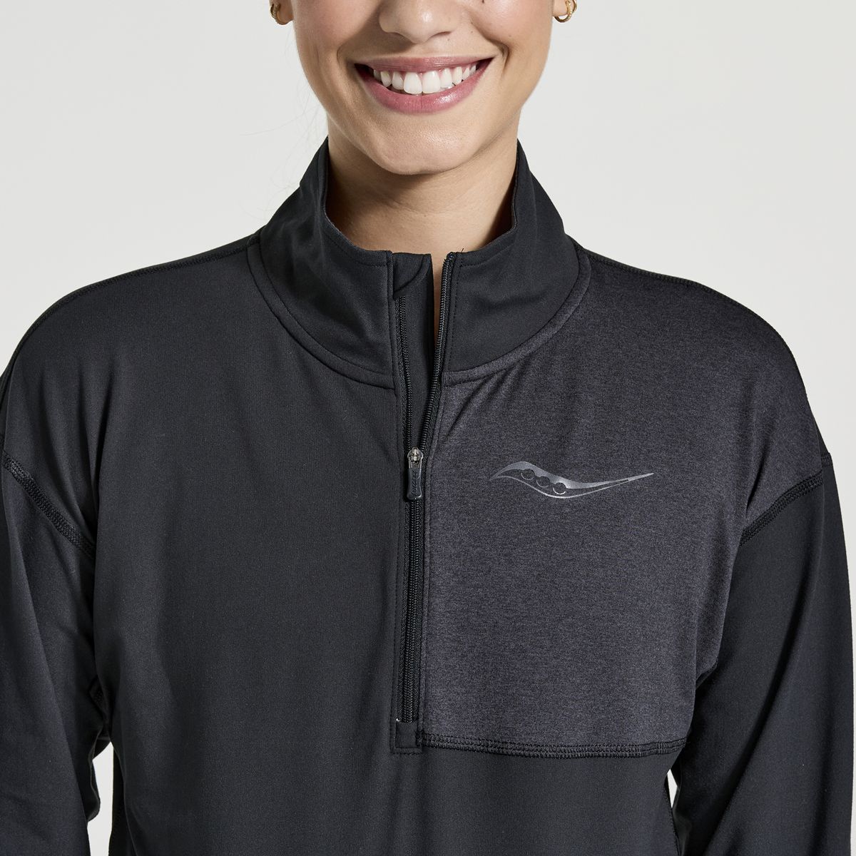 Sunday 1/4 Zip, Black, dynamic 3