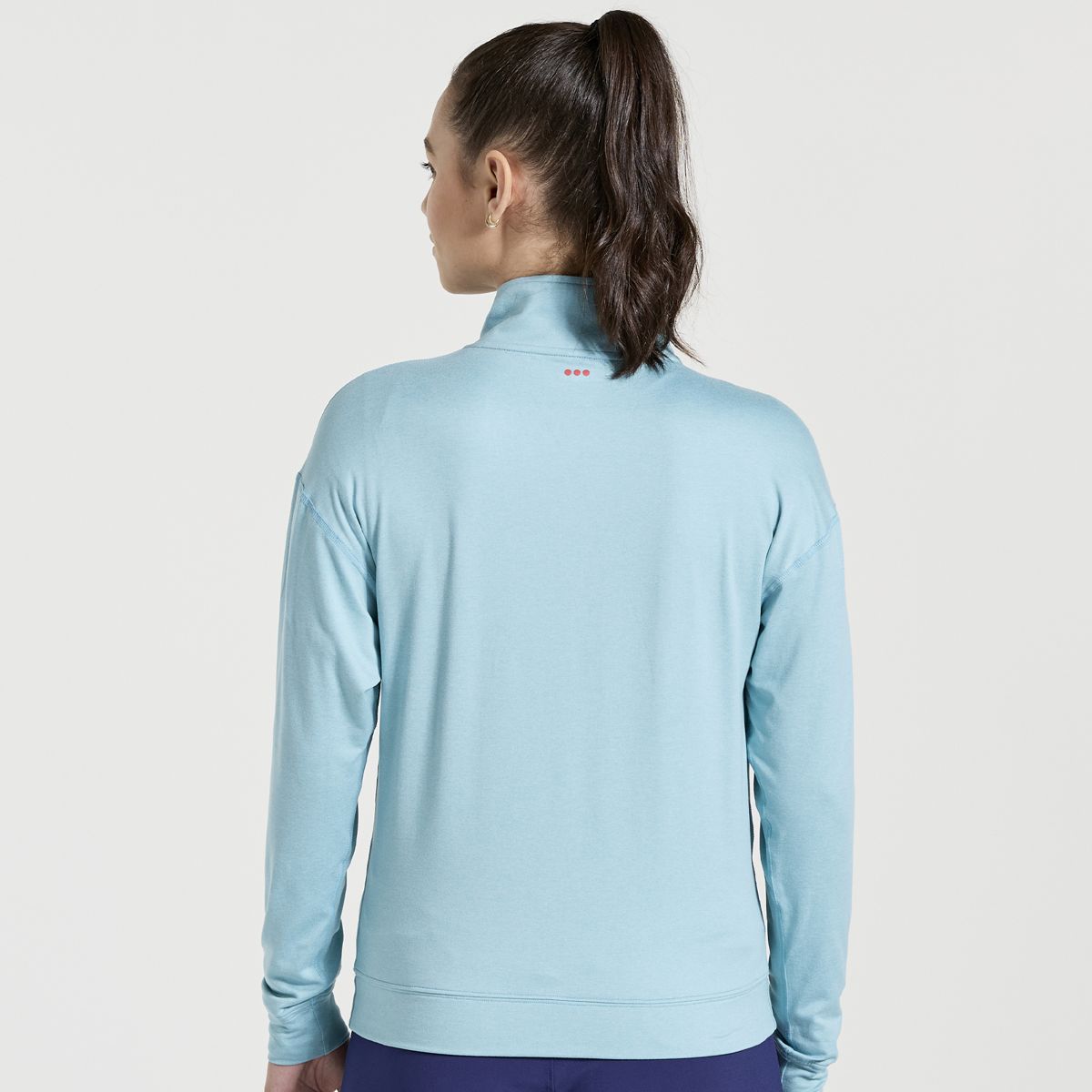 Sunday 1/4 Zip, Rainfall Heather, dynamic 2