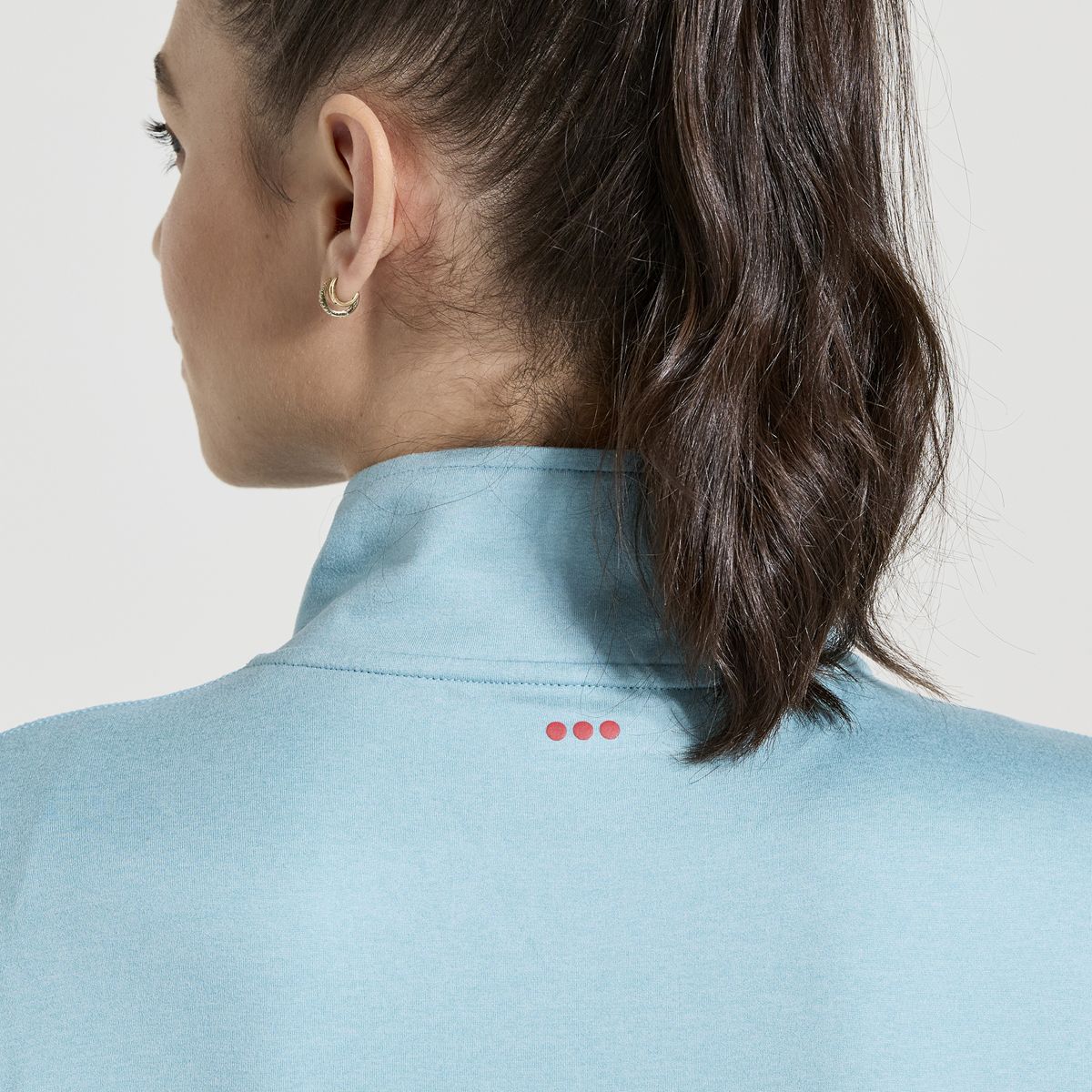 Sunday 1/4 Zip, Rainfall Heather, dynamic 4