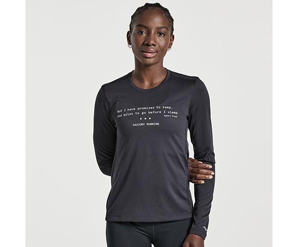Stopwatch Graphic Long Sleeve, Black Graphic, dynamic