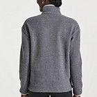 Rested Sherpa 1/4 Zip, Black Heather, dynamic 2