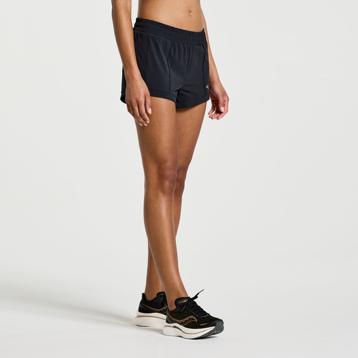 Outpace 3" Short, Black, dynamic 2