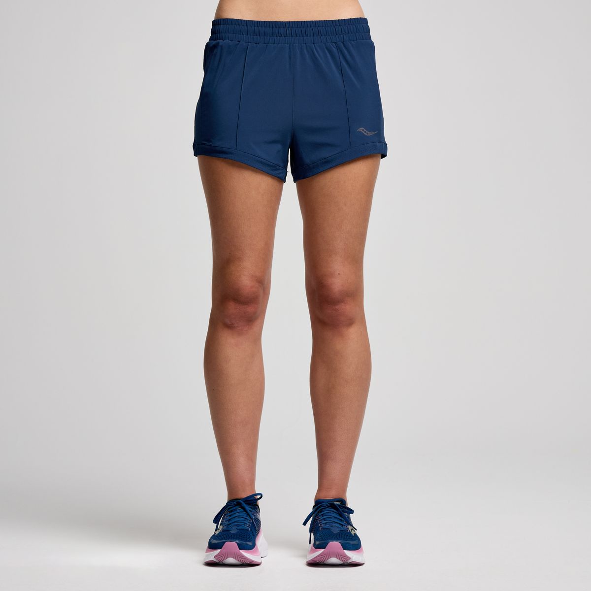 Outpace 3" Short, Navy, dynamic