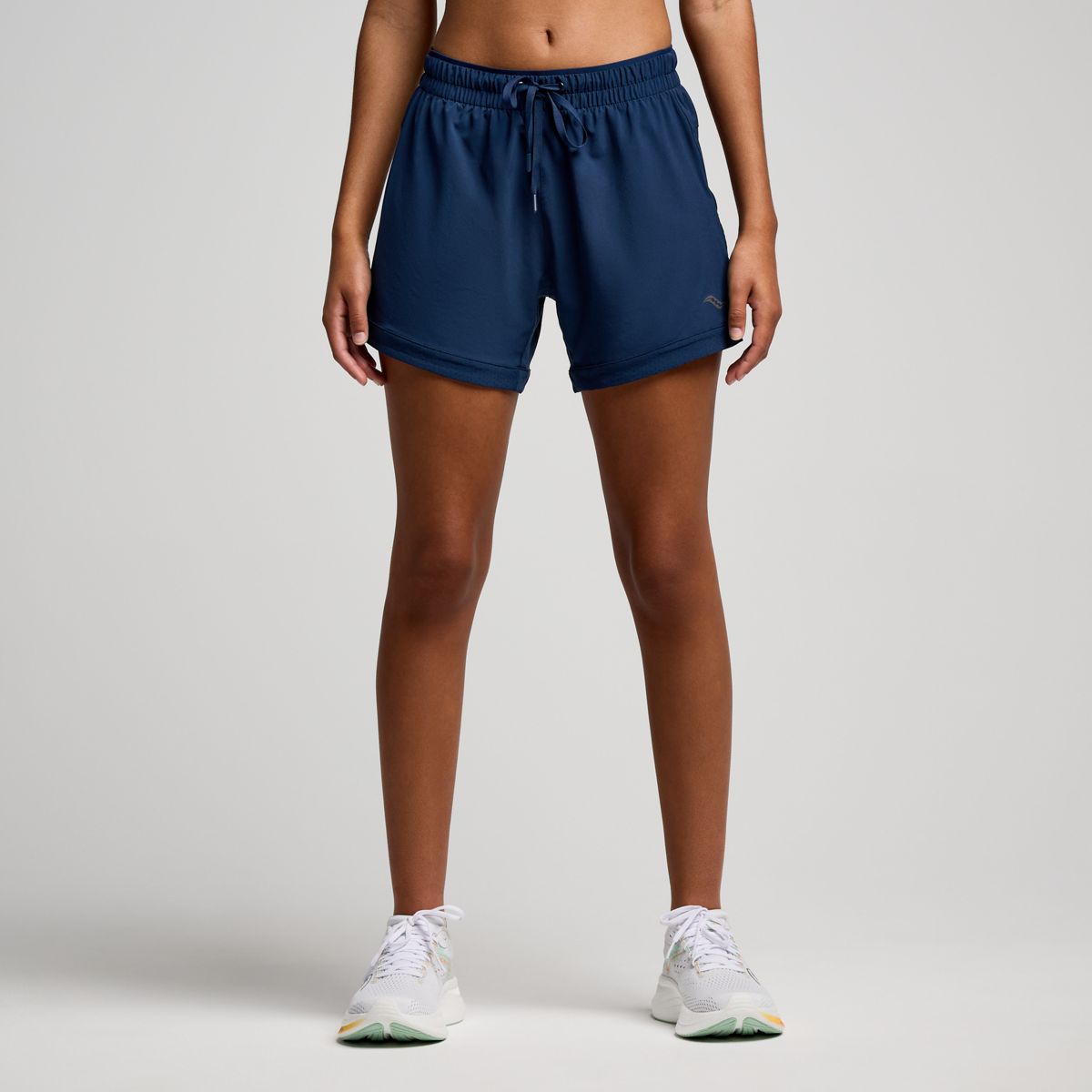 Outpace 5" Short, Navy, dynamic