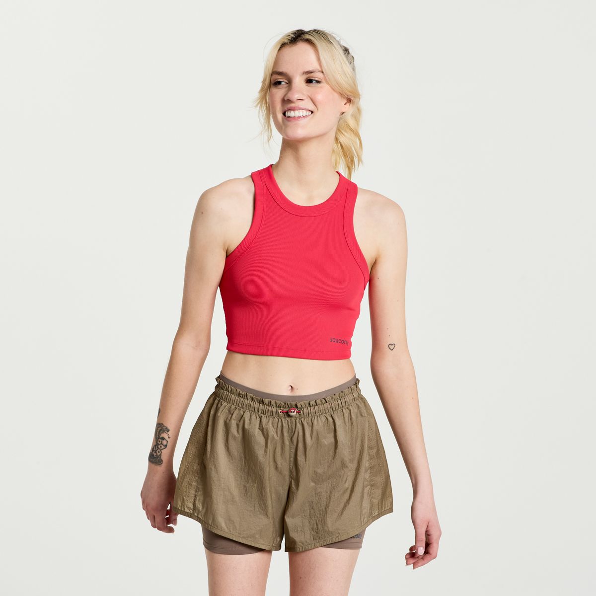 Elevate Crop Top, Rose, dynamic 1