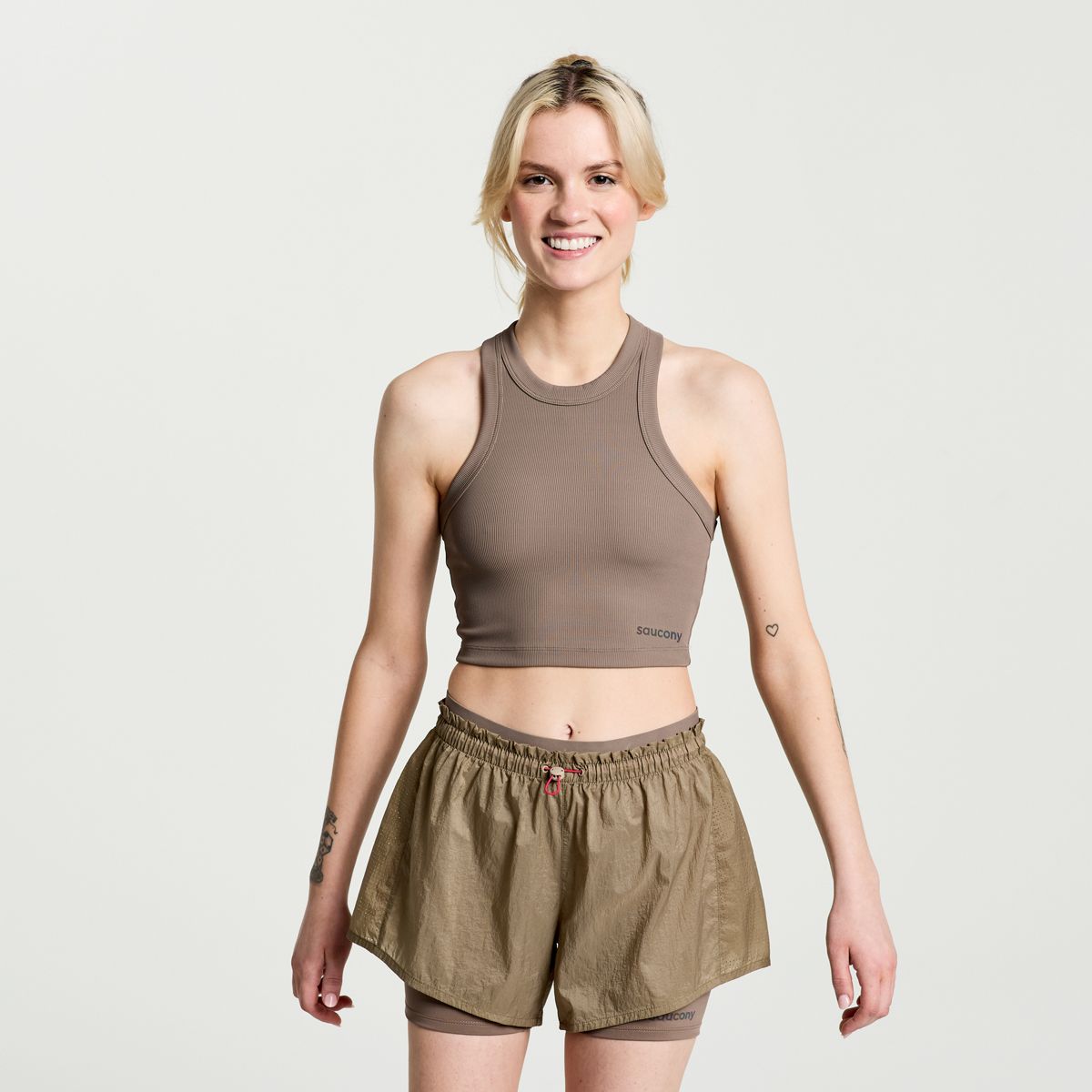 Elevate Crop Top, Umber, dynamic 1