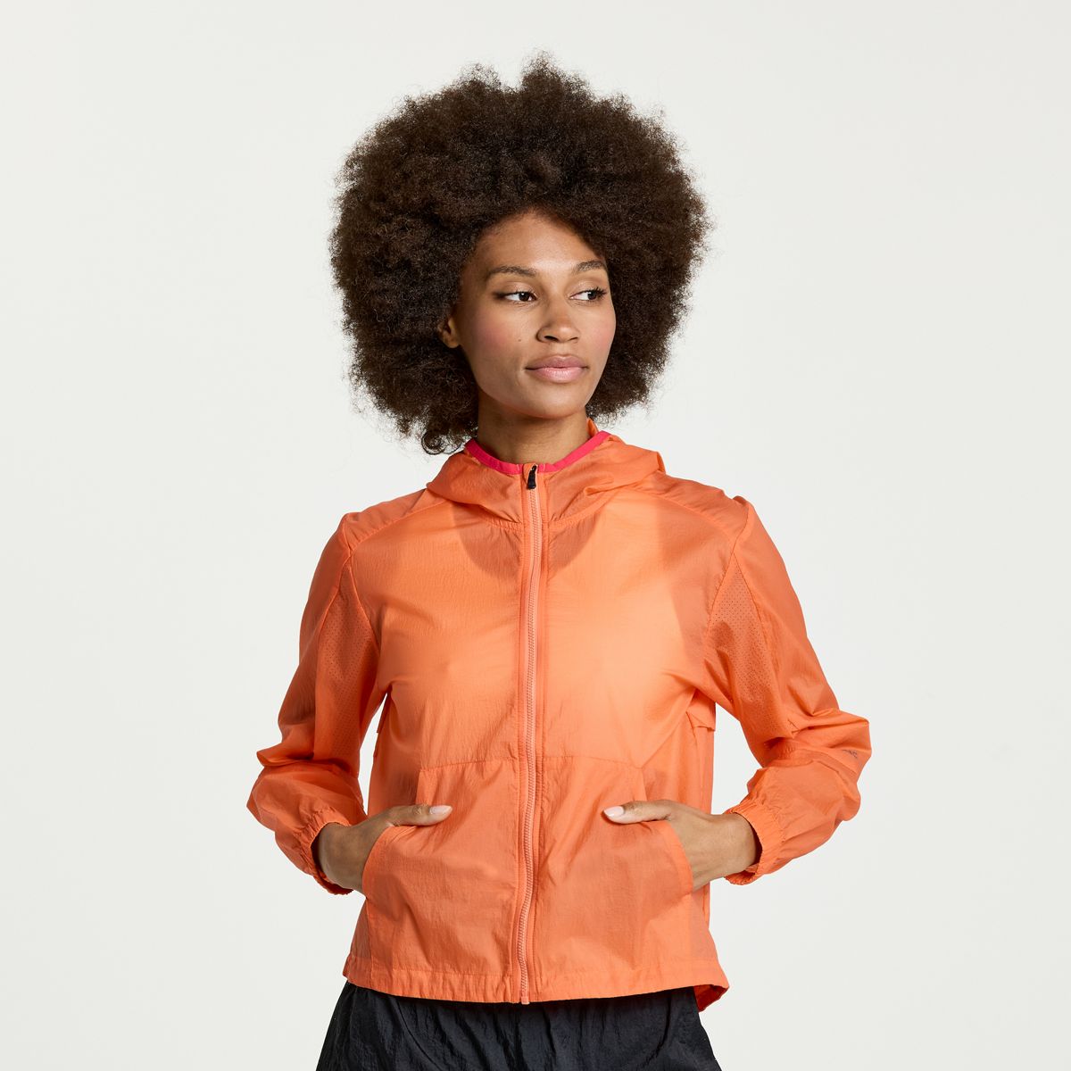 Saucony exo shop jacket womens brown