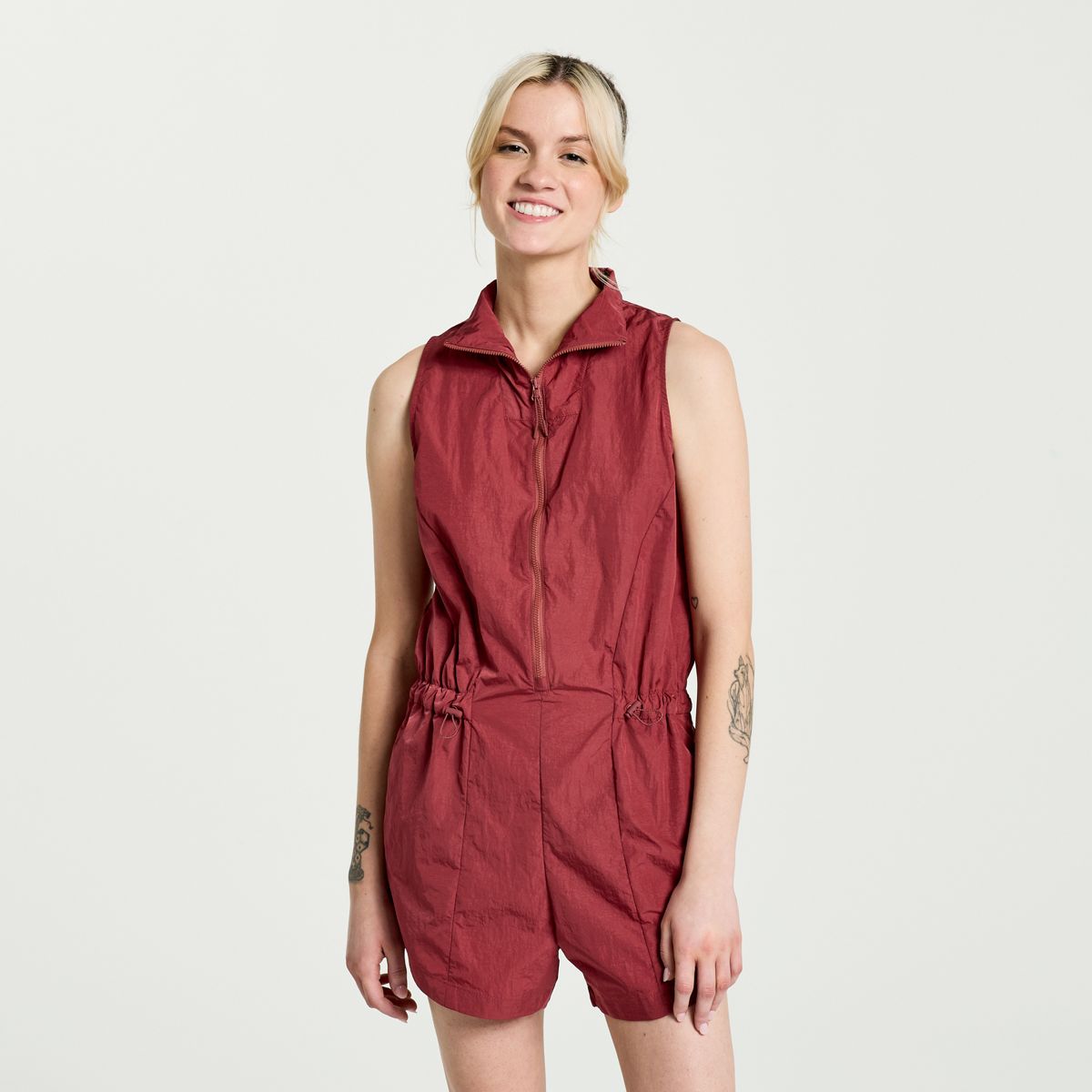 Unwind Romper, Apple Butter, dynamic