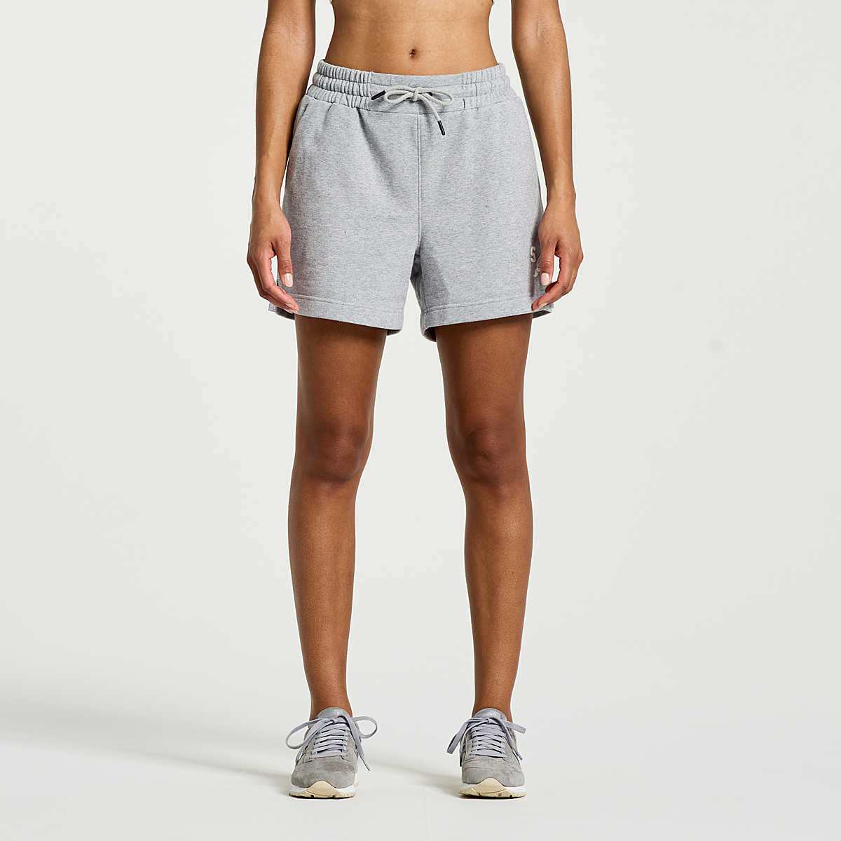 Rested Sweat Short, Light Grey Heather Graphic, dynamic 1