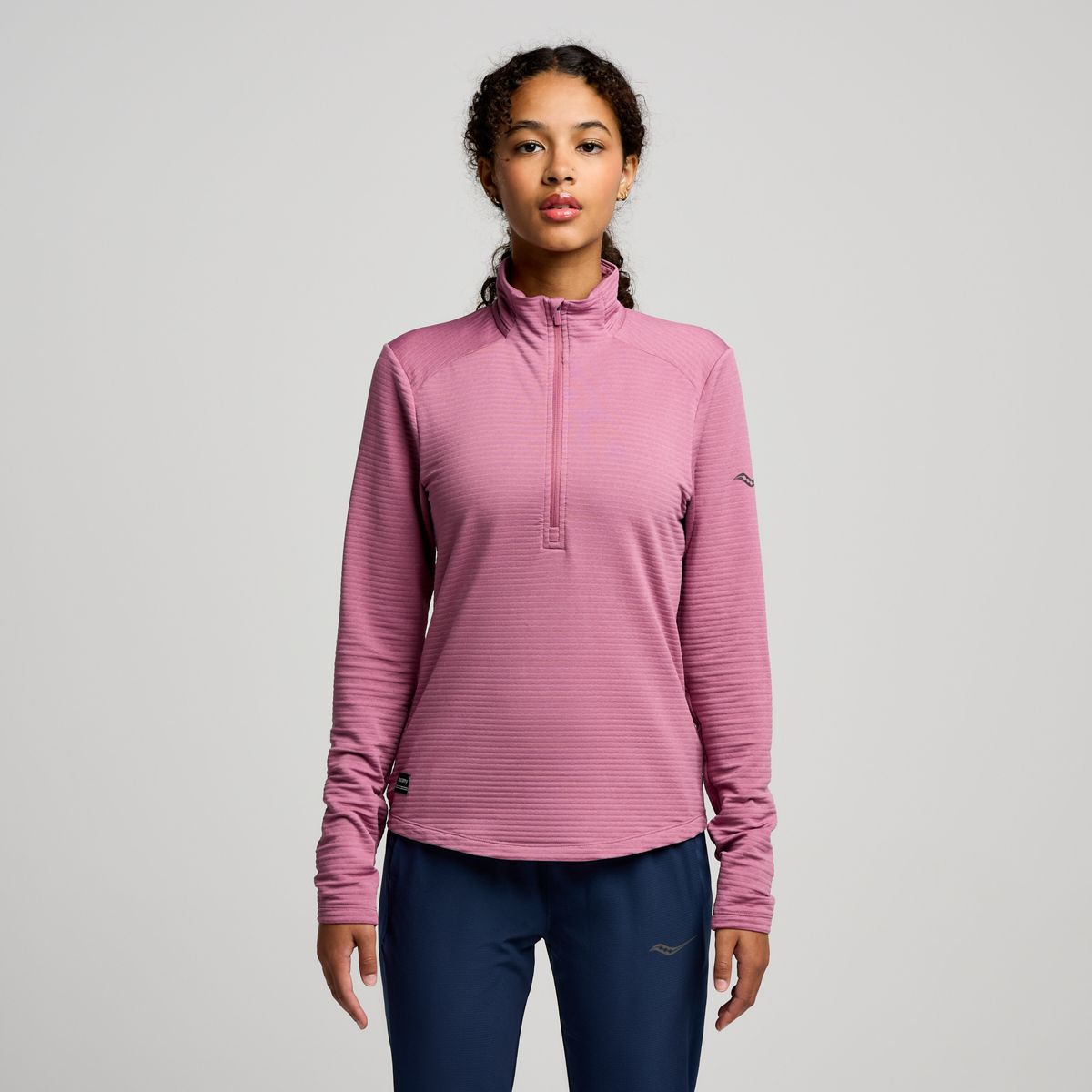 Triumph 3D 1/2 Zip, Viola Heather, dynamic