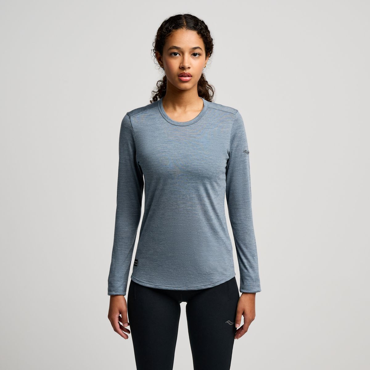 Peregrine Merino Long Sleeve, Mirage Heather, dynamic