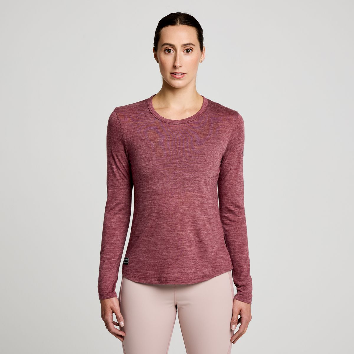 Peregrine Merino Long Sleeve, Sundown Heather, dynamic 1