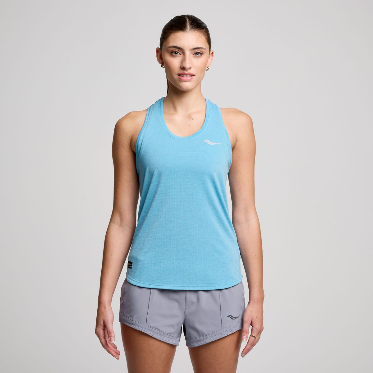 Stopwatch Singlet, Breeze Heather, dynamic