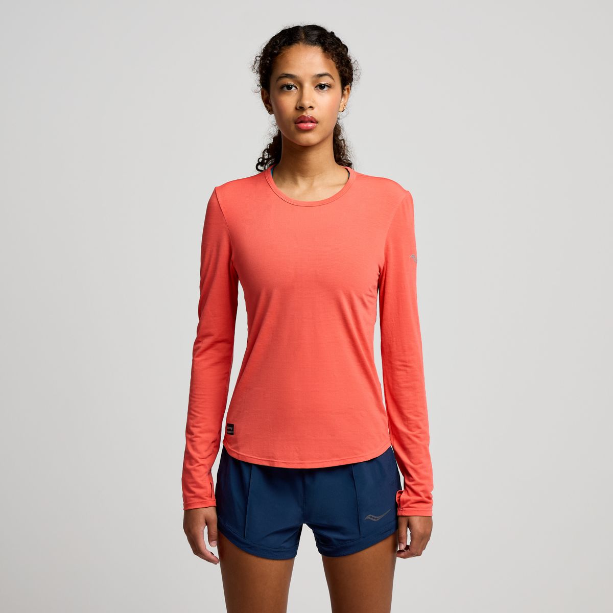 Stopwatch Long Sleeve, Cayenne Heather, dynamic 1