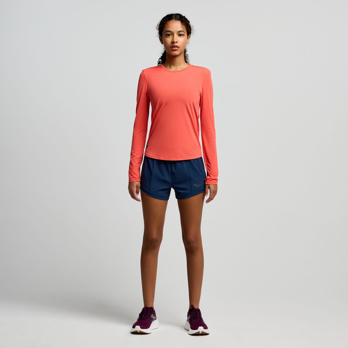 Stopwatch Long Sleeve, Cayenne Heather, dynamic 3