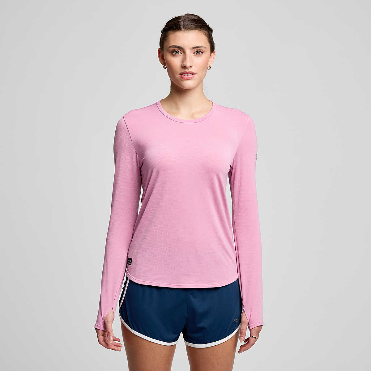 Stopwatch Long Sleeve, Orchid Heather, dynamic 1