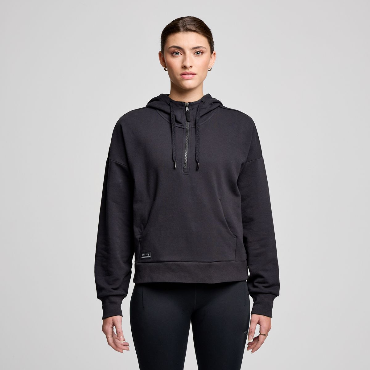 Recovery Zip Hoody, Black, dynamic