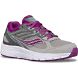 Cohesion 14 Lace Sneaker, Grey | Magenta | Turq, dynamic 2