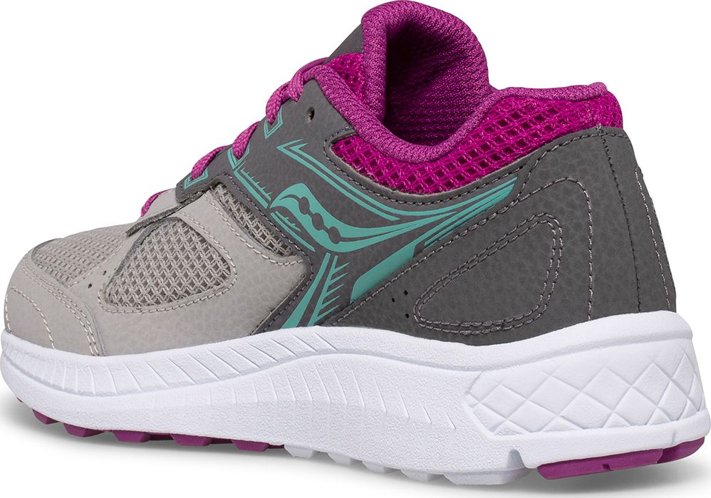 Cohesion 14 Lace Sneaker, Grey | Magenta | Turq, dynamic 3