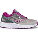 Cohesion 14 Lace Sneaker, Grey | Magenta | Turq, dynamic 1
