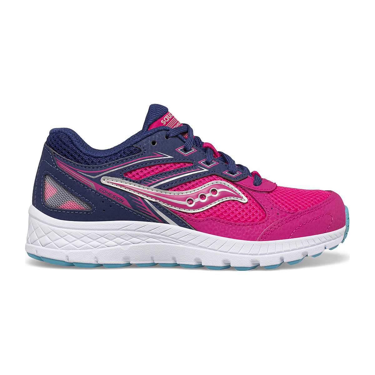 Cohesion 14 Lace Sneaker, Pink | Navy, dynamic 1