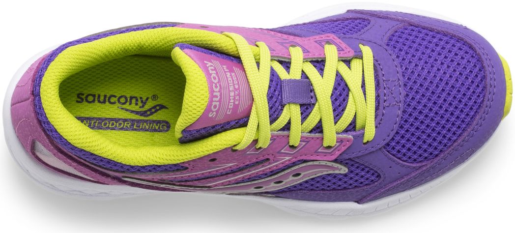 Cohesion 14 Lace Sneaker, Purple | Green, dynamic 5