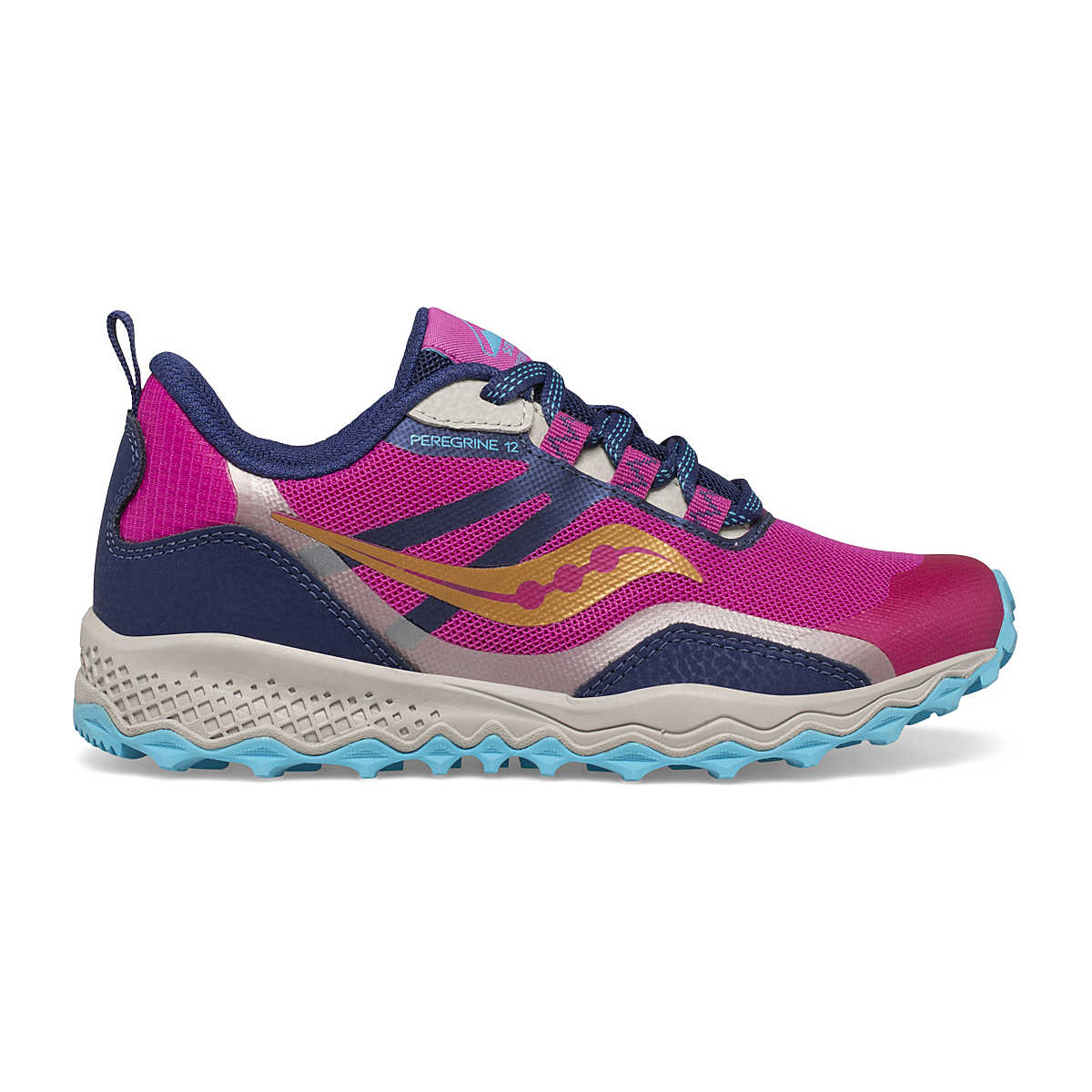 Peregrine 12 Shield Sneaker, Navy | Turquoise | Pink, dynamic 1