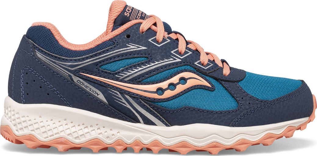 Cohesion TR14 Lace Sneaker, Navy | Teal | Coral, dynamic 1